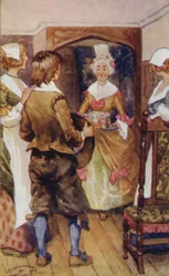 Sie hielt in ihren Händen eine kleine eisenbeschlagene Kiste